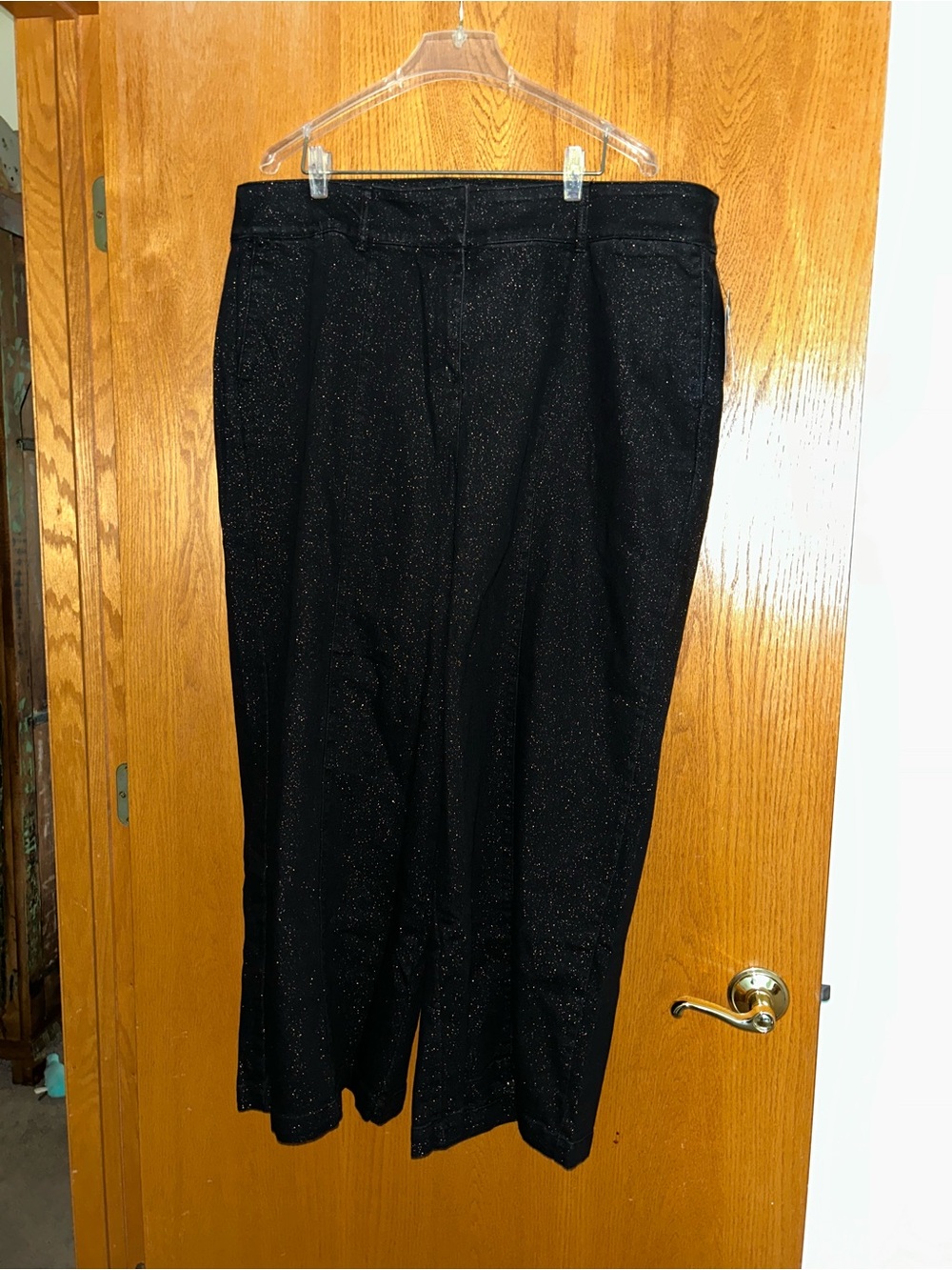 Lane Bryant Shimmer High-Rise Wide Leg Pant